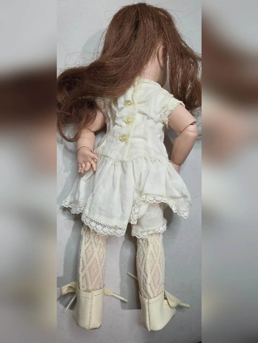 VINTAGE  BRU JNE BERDINE FRENCH REPRODUCTION BISQUE DOLL COMES W/ALL SHOWN